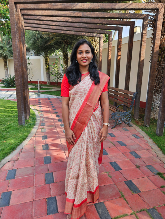 Elevate Your Corporate Wardrobe: Styling Tussar Silk Sarees for Professional Elegance