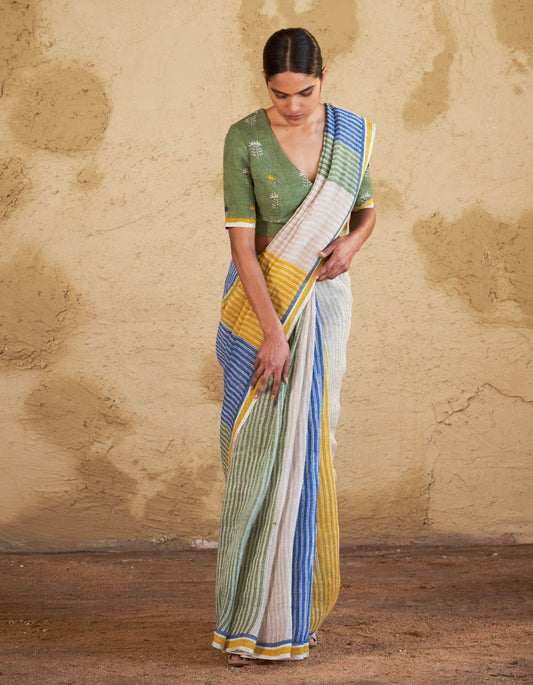 From Work to Wedding: Linen Saree Inspirations
